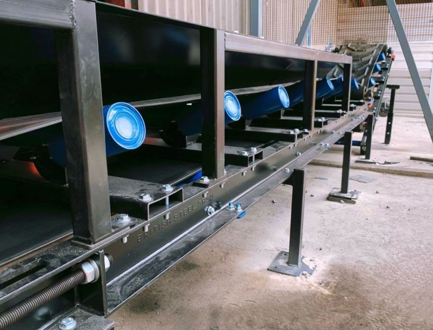IBI engineering workshop fabricating conveyor equipment