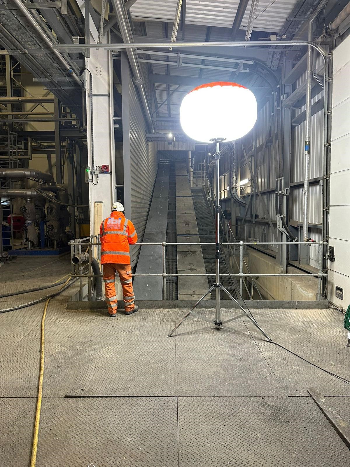 IBI engineer carrying out a site survey